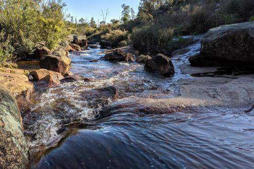 At the base of Marrinup Falls